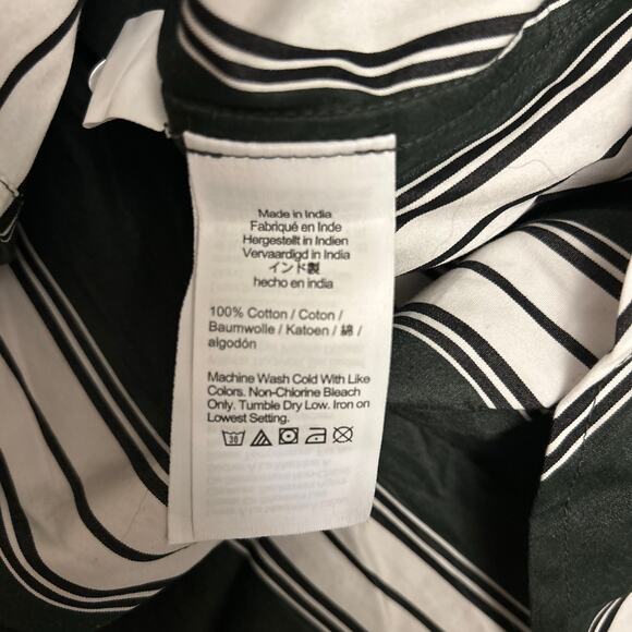 NWT Madewell Oversized Pleated-Sleeve Button-Up Shirt in Summit Green Size XS - Picture 10 of 10